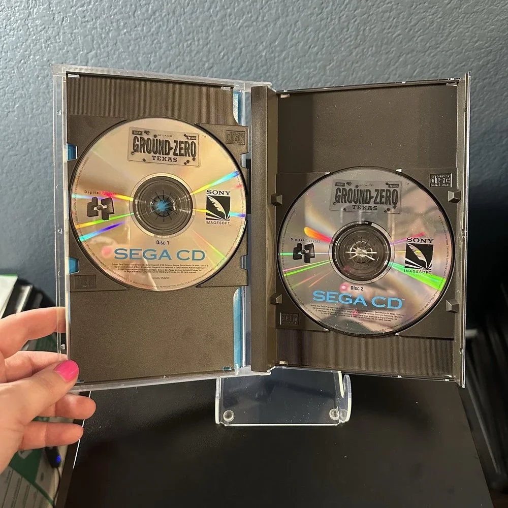 Ground Zero Texas (Sega CD, 1993) CIB Complete In Box W/ Registration Card EUC